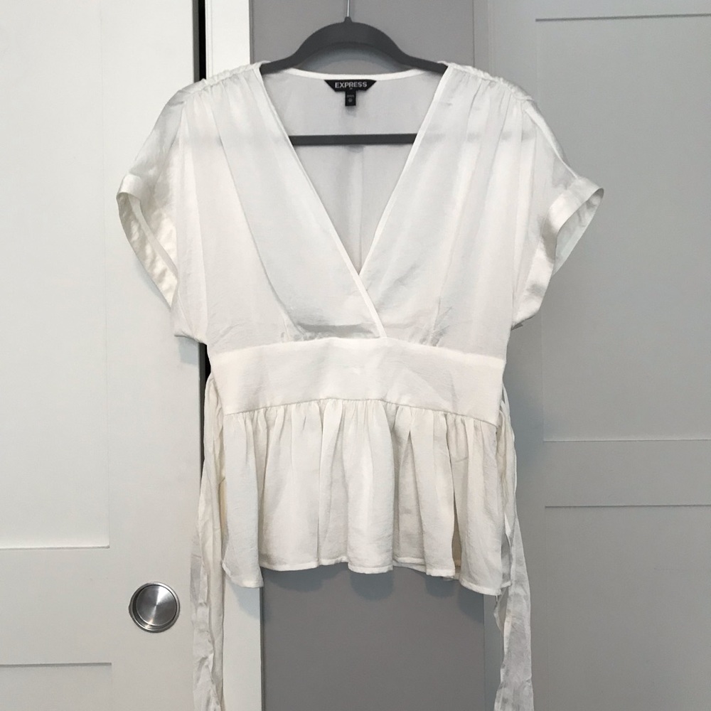 Express Silky Kimono Tie Waist Top NWOT